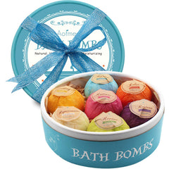 Aofmee bath bombs gift set presentation in a box for gifting