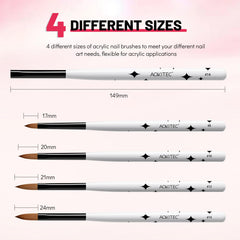 Aokitec ergonomic white handle with black stars improves comfort during manicures.
