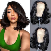 Aolisox 14-inch bob wig shows sleek length and easy daily styling.