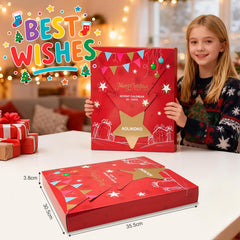 AOLIKOKO makeup advent calendar interior palette displays versatile shades for daily festive looks