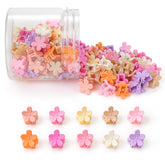 AOENJIE mini flower clip pink bloom close-up for secure, gentle hold