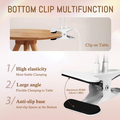AORAEM gooseneck aluminum lamp offers flexible setup for desk or bedside.