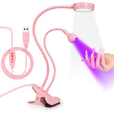 AORAEM double-head pink nail lamp for versatile gel curing at home or studio use
