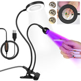 AORAEM LED UV Nail Lamp double-head enables versatile lighting for precise gel applications.