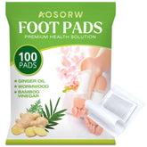 AOSORW foot pads ginger-oil bamboo-charcoal pack promotes cleansing and relaxation after a long day