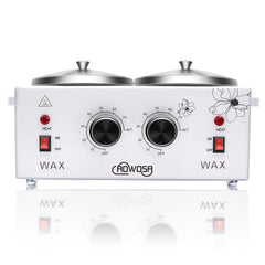 AOWOSA Double Wax Warmer left pot ready for independent temperature control