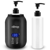 AOWOSA Massage Oil Warmer Bottle in black showcases a spa-ready design for professional use.