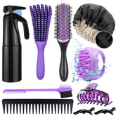 Aozzy 10pcs detangling brush set pack helps streamline wash days.