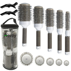 Aozzy round brush 19mm for precise curls and smooth finish.