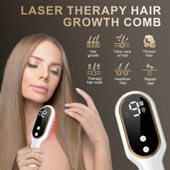 Apbier Laser Hair Growth Comb side view, sleek portable device.