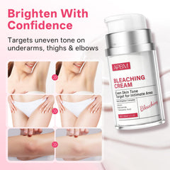 APBM Skin Lightening Cream ingredients Niacinamide and Arbutin in action for balanced tone.