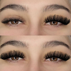 APCYUST Lashes wispy featherlight close-up highlights fluffy texture for all-day comfort