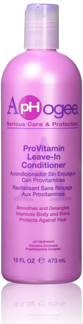 ApHogee ProVitamin Leave-In 16oz bottle for easy daily styling