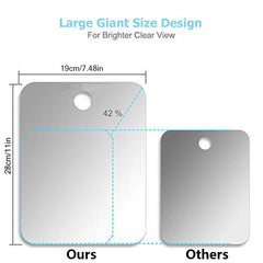 APHUIME mirror with stainless steel hook demonstrates secure hanging on bathroom surfaces for flexible placement