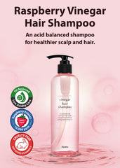A'PIEU Raspberry Vinegar Shampoo lather demonstrates thorough cleansing with raspberry scent