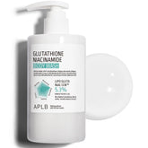 APLB Glutathione Niacinamide Body Wash bottle front view shows gentle cleansing for radiant skin.