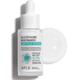 APLB LIPO GLUTA NIAC CEN serum bottle demonstrates long-lasting moisture