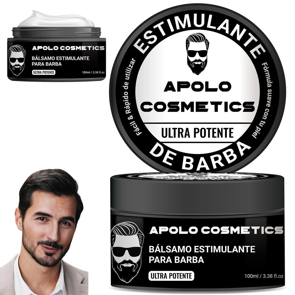 Apolo Cosmetics Para Barba balm tube shows flexible hold for grooming