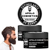 Apolo Cosmetics Para Barba bottle pour shows easy application and quick absorption.