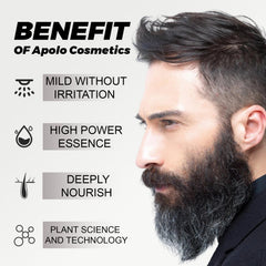apolo cosmetics unscented beard butter texture demonstrates lightweight, non-irritating daily care