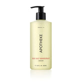 APOTHEKE Liquid Hand Soap Sea Salt Grapefruit bottle highlights hydrating cleansing for daily hands