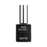 APRÉS Base Gelcoat X bottle highlights rubberized base for stronger grip and fewer lifts
