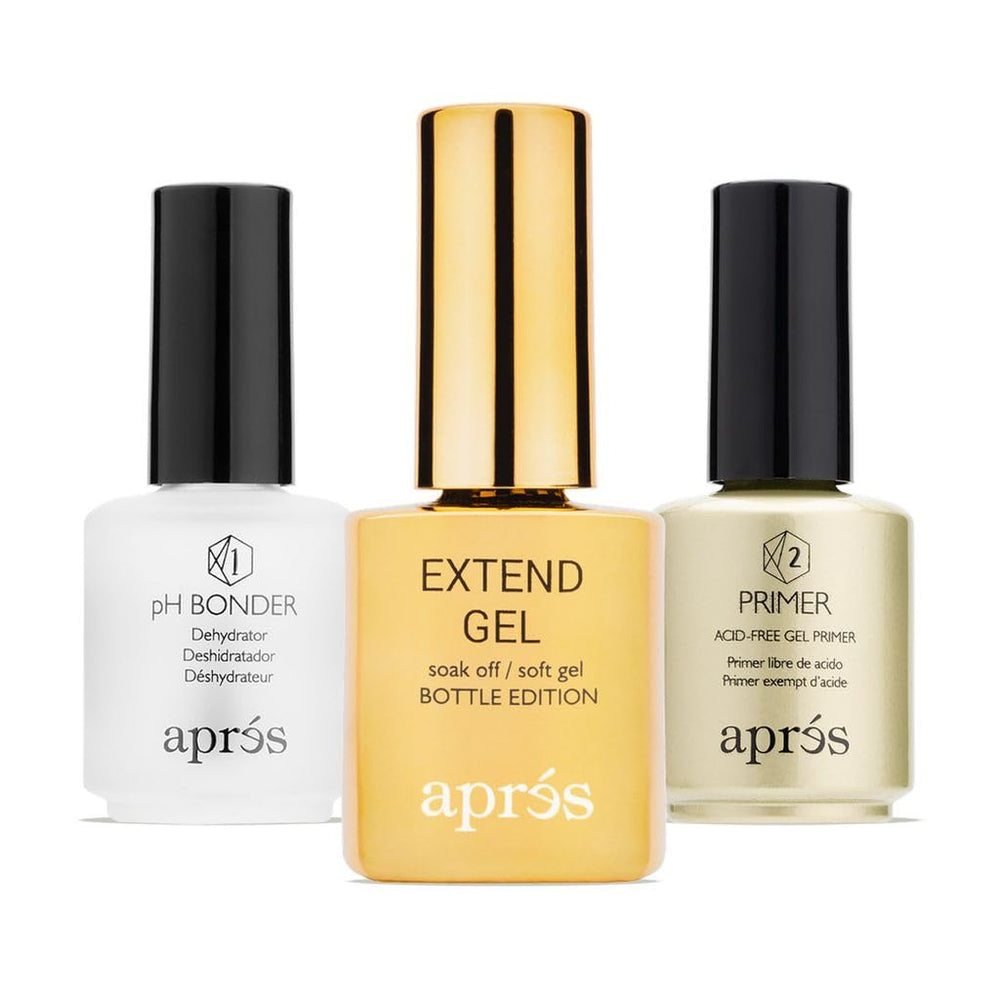 APRÉS Extend Gel bottle ready for strong, flexible Gel-X nails.