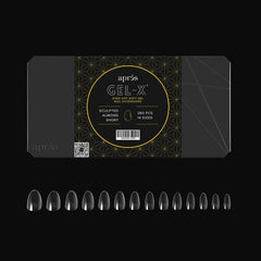 APRÉS Gel-X half sizes chart highlighting 4.5, 5.5, 6.5 for precise fit