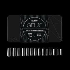 APRÉS Gel-X thinner base provides seamless finish with less filing.
