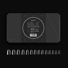 APRÉS Gel-X tips in open box display showing 11 sizes for salon-ready applications.