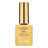 APRÉS Extend Gel gold bottle 15ml ready for Gel-X extensions and long wear.