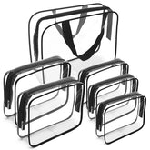 APREUTY clear makeup bags set large interior for organized toiletries on the go