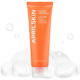 APRILSKIN Carrotene Clarifying Foam Cleanser bottle ideal for deep cleansing of oily, acne-prone skin