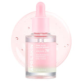 APRILSKIN Pink Aloe Mucin Serum bottle with a non-sticky, hydrating glow.