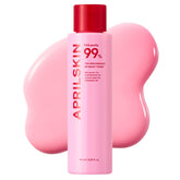 APRILSKIN TXA+Niacinamide 99 Pink Milky Toner bottle shows brightening and hydration potential.