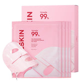 APRILSKIN TXA Pink Capsule Gel Mask bottle pour reveals hydrating formula ready for overnight care.