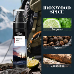 AQUA BLANCE Leather Citrus woods-suede blend for sharp, versatile scent
