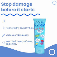 AQUA GUARD Pre-Swim bottle cap visible for quick, mess-free pre-swim application.