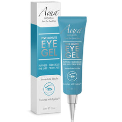 Aqua Mineral Puffy Eye Gel jar closeup showing soothing under-eye hydration