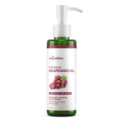 Aquableu grapeseed oil closeup texture; silky, non-greasy hydration.