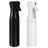 Aquableu spray bottle continuous mist for hair ensures even coverage during styling.