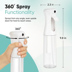Aquableu spray bottle for plant care, provides even mist for gentle watering.