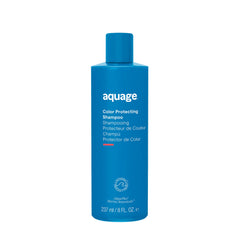 Aquage Color Protecting Shampoo bottle front shows color protection in action.