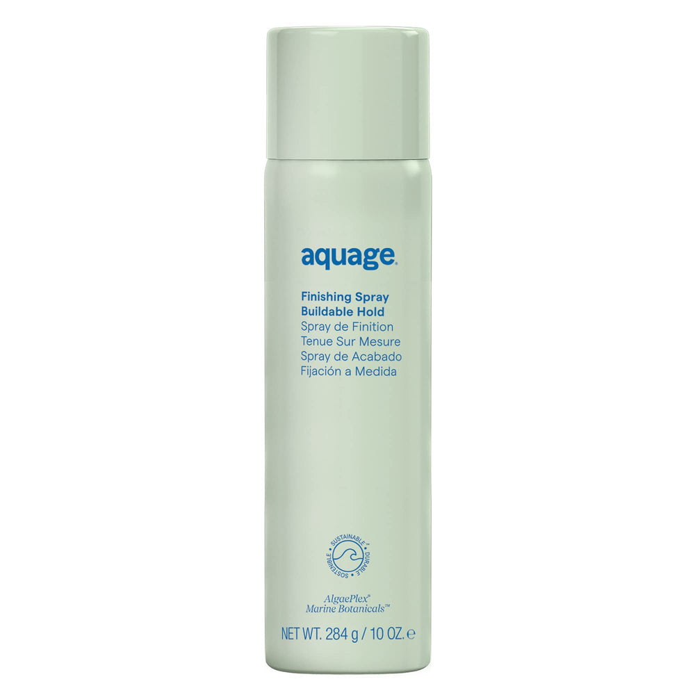 Aquage Finishing Spray bottle-dispense enables easy, even application for daily hold.