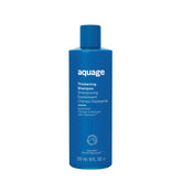 Aquage SeaExtend Thickening Shampoo bottle on vanity highlights color protection