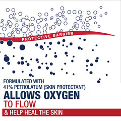 Aquaphor Healing Ointment application-closeup demonstrates easy spreading and quick relief