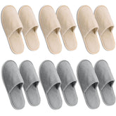 AQUEENLY 6-pack slippers packaging ideal for hotel guest check-in