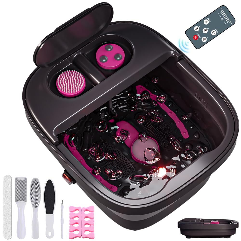 Aqvesane collapsible foot bath setup front view, space-saving design for easy storage.