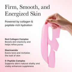ARENCIA Red Collagen Jello Mask overnight routine image suggests easy nightly skincare ritual.