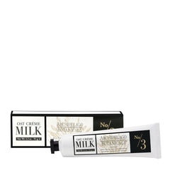 Archipelago Botanicals Oat Milk Hand Crème pump bottle shows quick, non-greasy moisture.